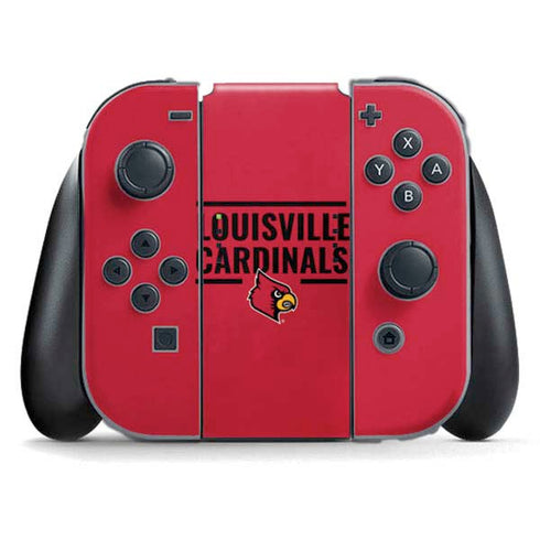 University of Louisville Cardinals Striped Nintendo Skins